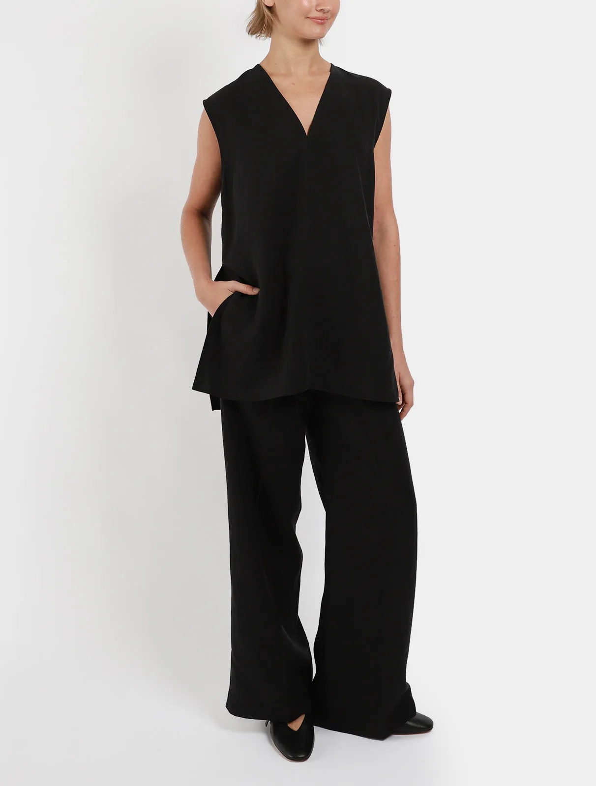 Fluid Drawstring Trousers
